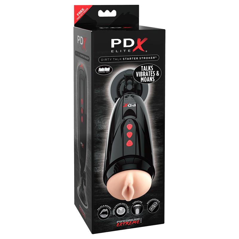 PDX ELITE - MASTURBATOR WITH VIBRATION AND VOICE