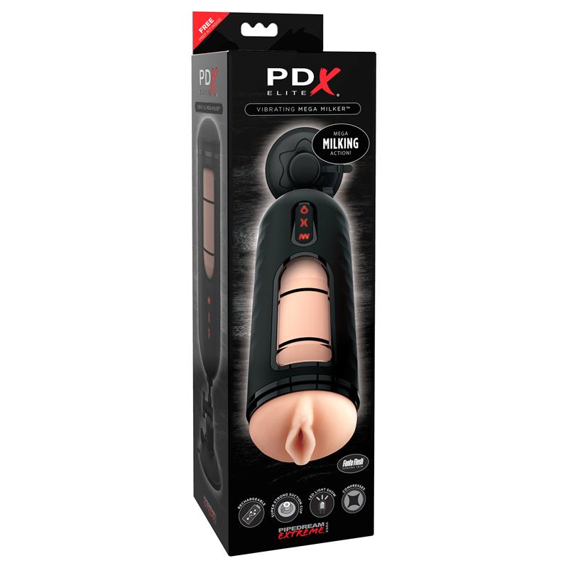 PDX ELITE - MASTURBATOR WITH VIBRATION MEGA MILKER
