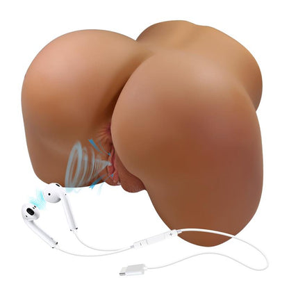CRAZY BULL - WENDY REALISTIC FEMALE BUTT VIBRATOR AND SUCKER WITH SOUND 11 KG