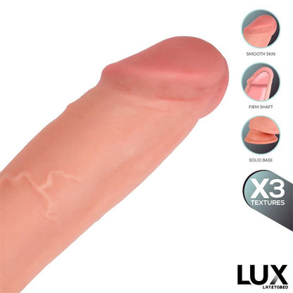 LUX - MAX TRIPLE DENSITY DILDO WITH BALLS 8.2