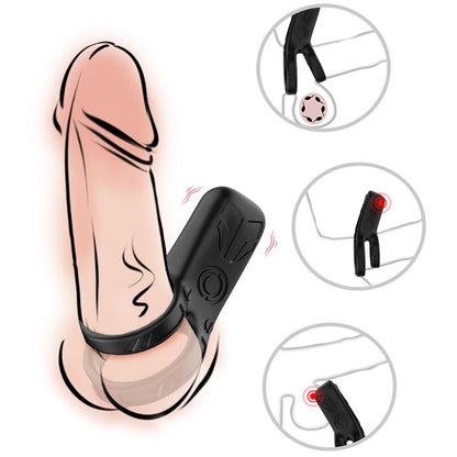 URBAN SKY - MECHA-STYLE VIBRATING PENIS RING