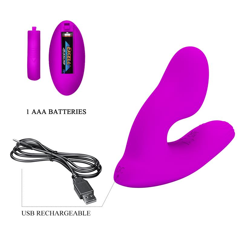 PRETTYLOVE - MELVIN VIBRATING BUT PLUG WITH REMOTE