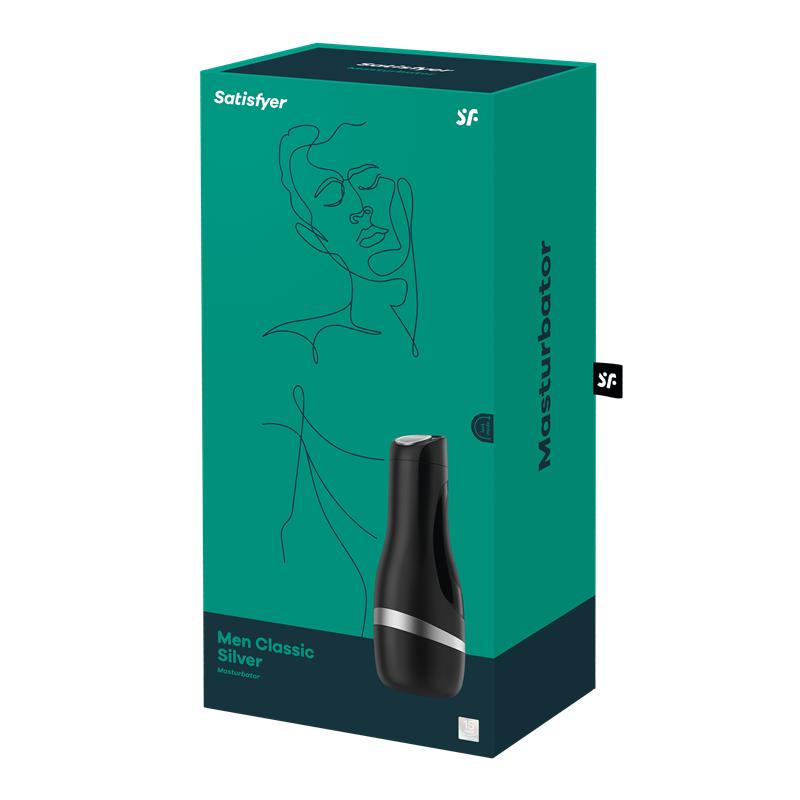 SATISFYER - MASTURBATOR MEN CLASSIC SILVER