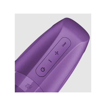 SATISFYER - SERIE MEN HEAT VIBRATION A BATERÍA DARK BERRY