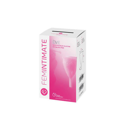 FEMINTIMATE - MENSTRUAL CUP ÈVE PINK SIZE L PLATINUM SILICONE