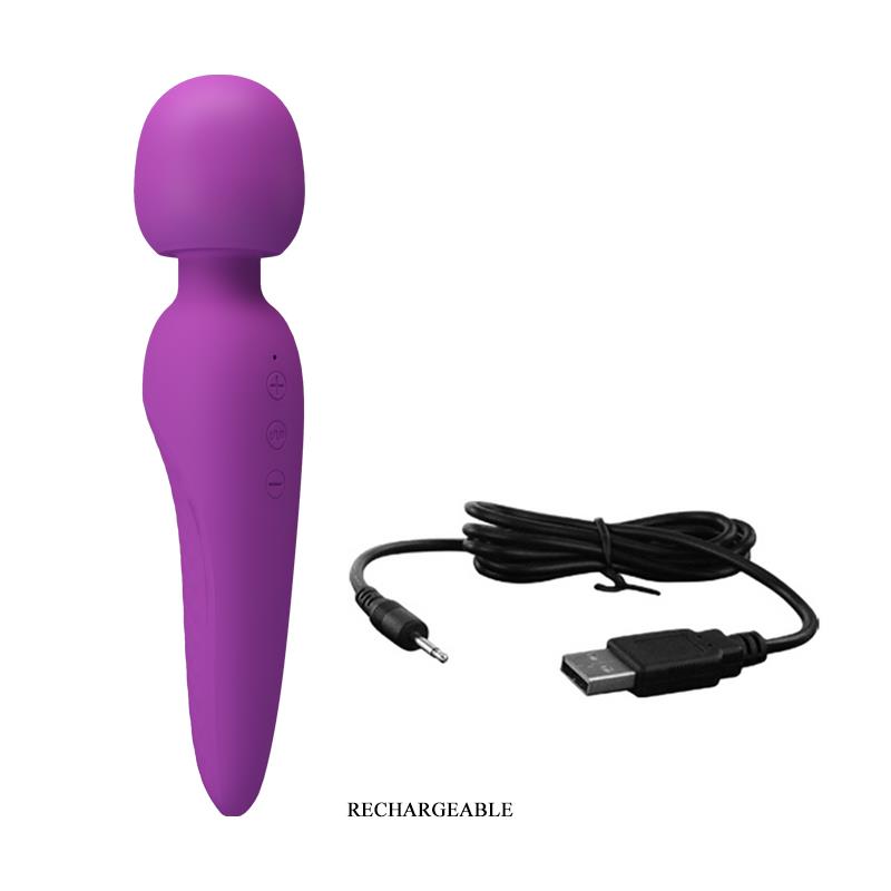 PRETTYLOVE - MEREDITH WAND MASSAGER USB VIOLET