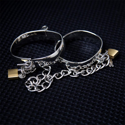LATETOBED BDSM LINE - METAL ANKLE CUFF FOR WOMEN  8 CM