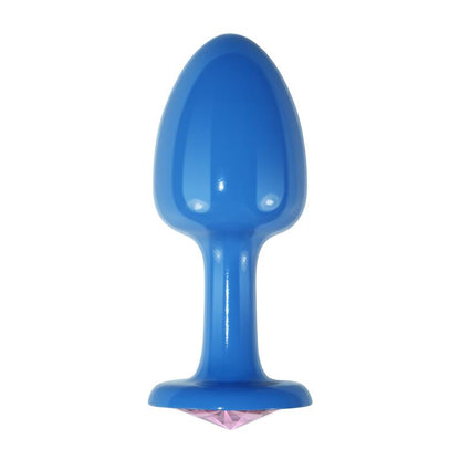 LOVETOY - METAL BUTT PLUG BLUR ROSEBUD WITH PINK JEWEL