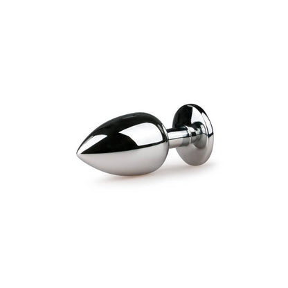 EASYTOYS - METAL BUTT PLUG NO. 6 - SILVER/CLEAR
