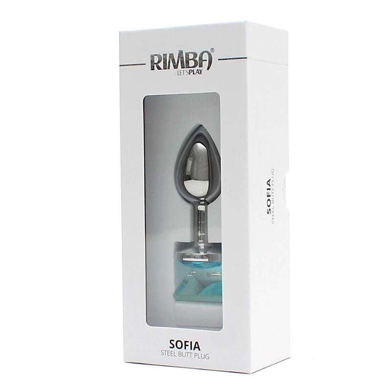 RIMBA TOYS - METAL BUTT PLUG SOFIA BLUE JEWEL