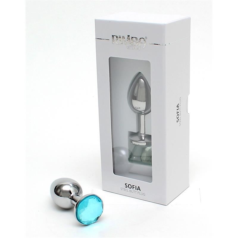 RIMBA TOYS - METAL BUTT PLUG SOFIA BLUE JEWEL