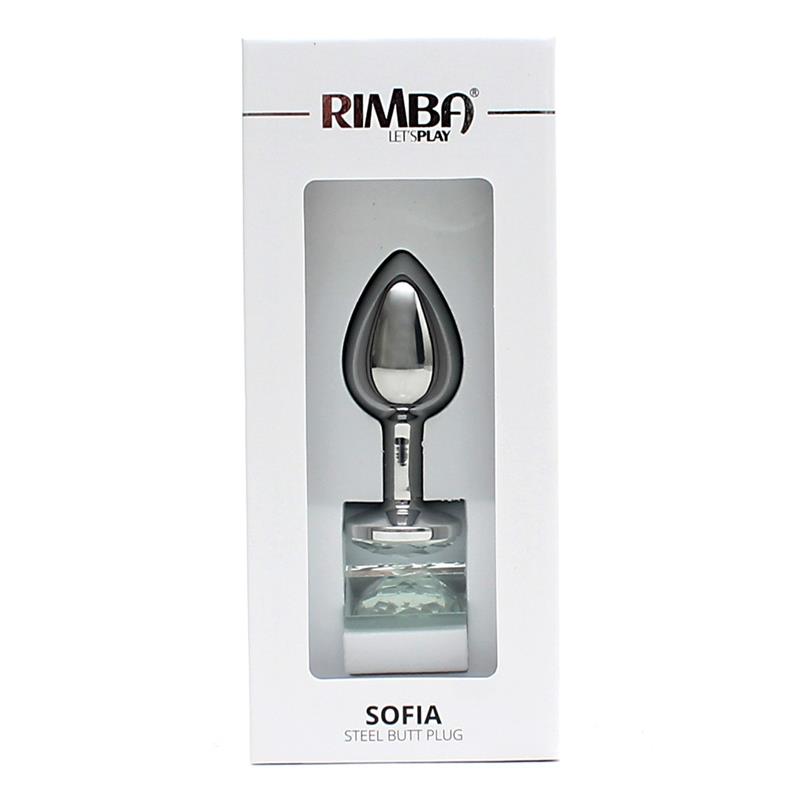 RIMBA TOYS - METAL BUTT PLUG SOFIA CLEAR JEWEL