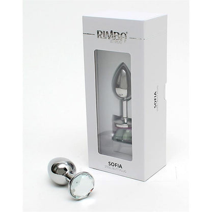 RIMBA - METAL BUTT PLUG SOFIA CLEAR JEWEL