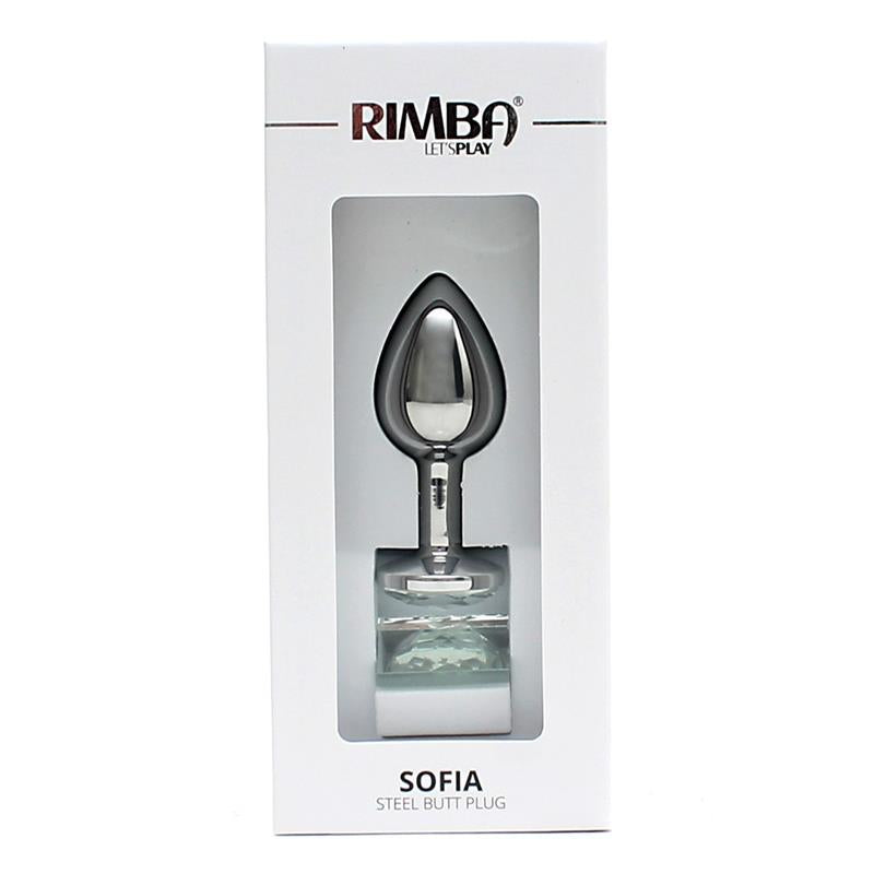 RIMBA TOYS - METAL BUTT PLUG SOFIA CLEAR JEWEL