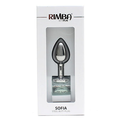 RIMBA TOYS - METAL BUTT PLUG SOFIA CLEAR JEWEL