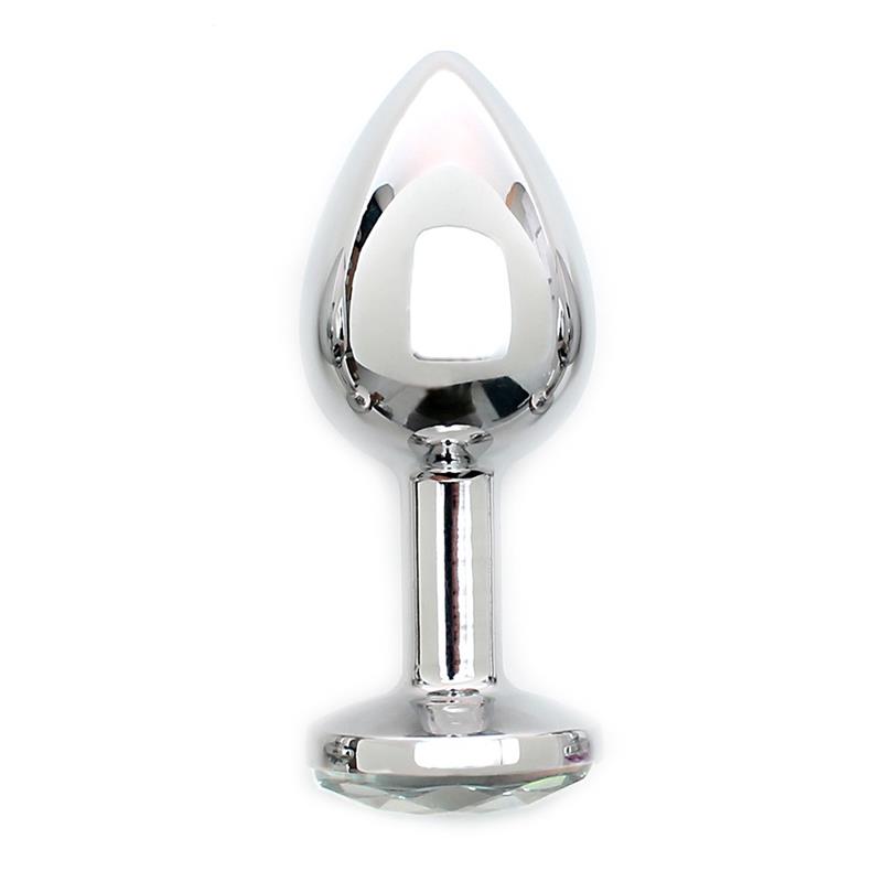 RIMBA - METAL BUTT PLUG SOFIA CLEAR JEWEL