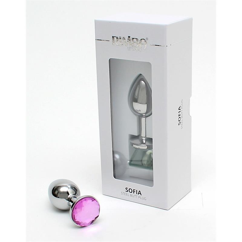 RIMBA - METAL BUTT PLUG SOFIA PINK JEWEL