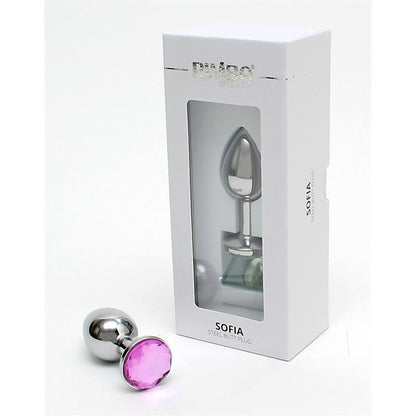 RIMBA - METAL BUTT PLUG SOFIA PINK JEWEL