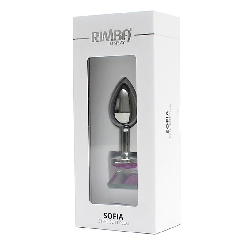 RIMBA - METAL BUTT PLUG SOFIA PINK JEWEL
