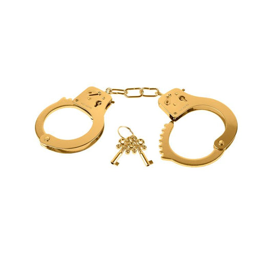 FETISH FANTASY GOLD - METAL HANDCUFFS GOLD