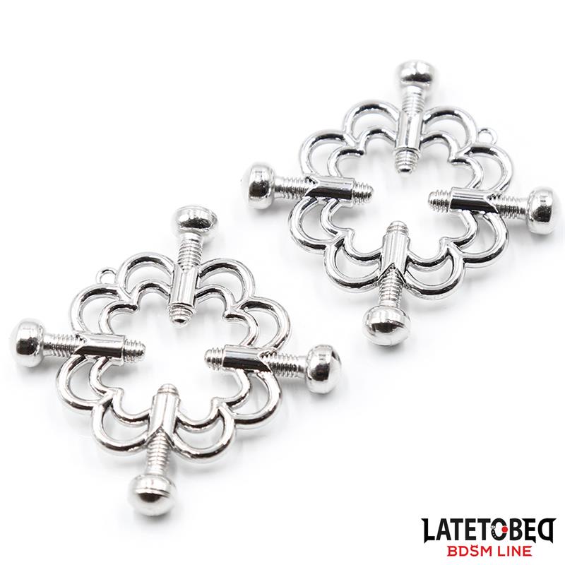 LATETOBED BDSM LINE - METAL NIPPLE CLAMPS ADJUSTABLE