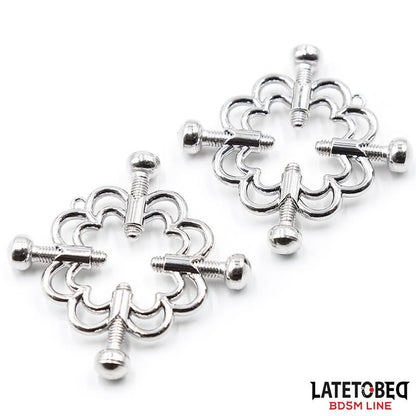 LATETOBED BDSM LINE - METAL NIPPLE CLAMPS ADJUSTABLE