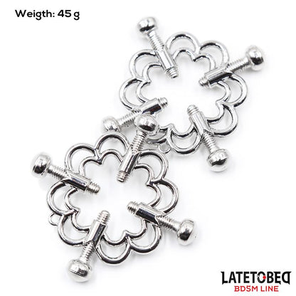LATETOBED BDSM LINE - METAL NIPPLE CLAMPS ADJUSTABLE