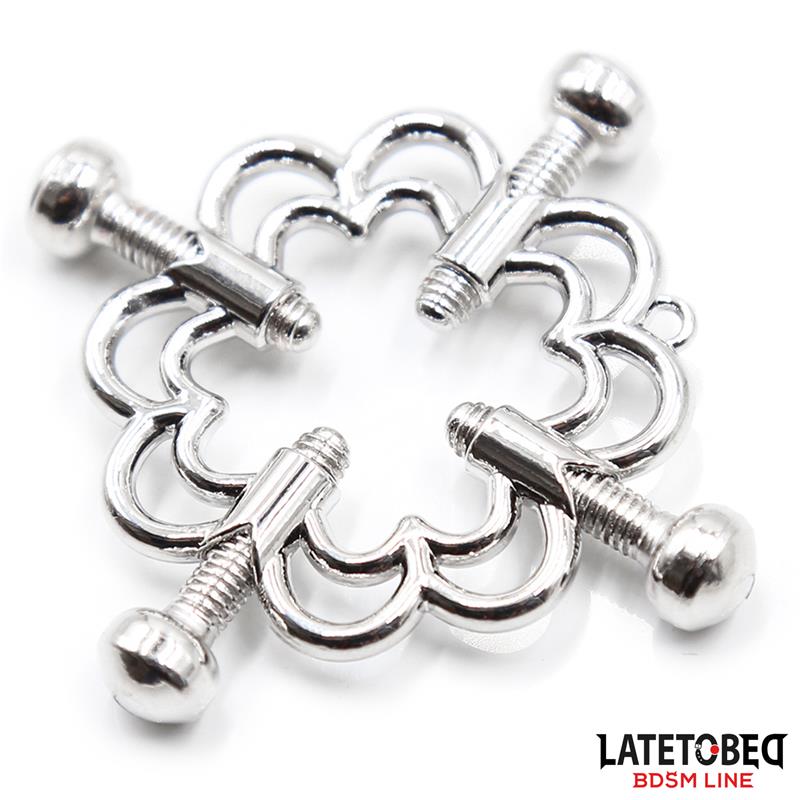LATETOBED BDSM LINE - METAL NIPPLE CLAMPS ADJUSTABLE