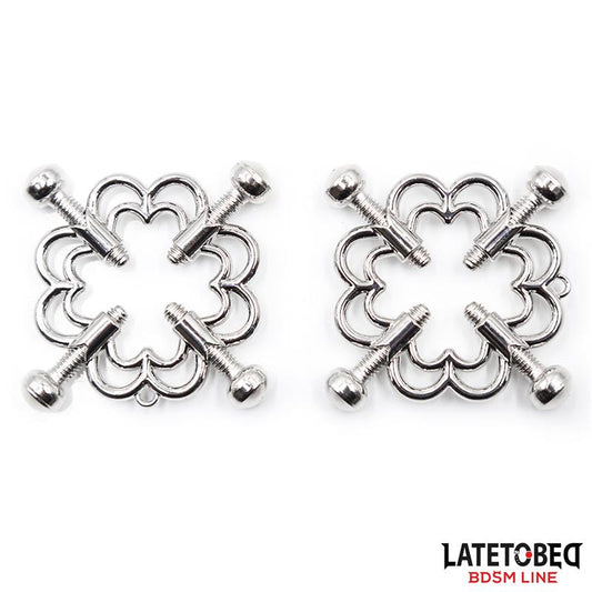 LATETOBED BDSM LINE - METAL NIPPLE CLAMPS ADJUSTABLE