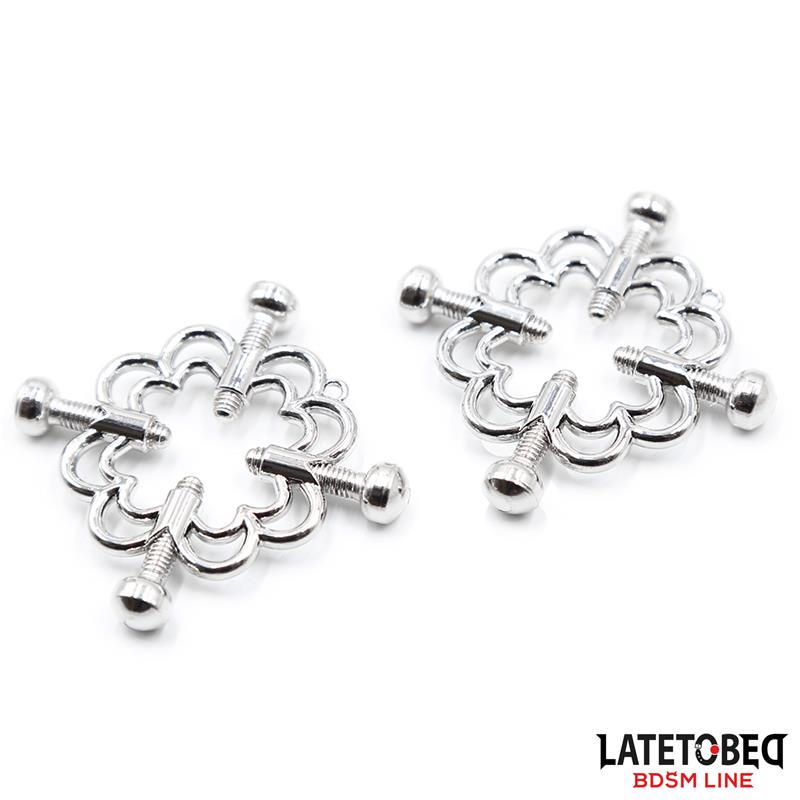 LATETOBED BDSM LINE - METAL NIPPLE CLAMPS ADJUSTABLE