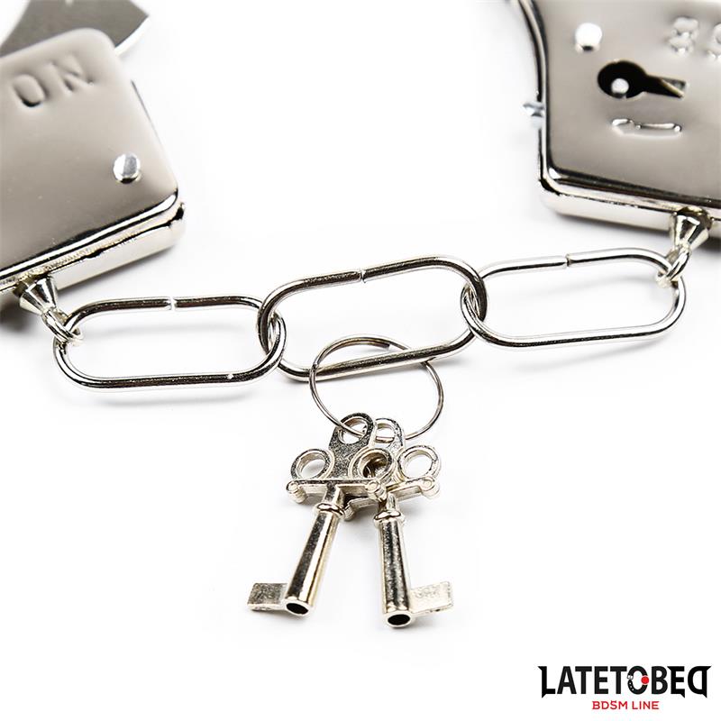 LATETOBED BDSM LINE - METAL WRIST CUFFS 50G
