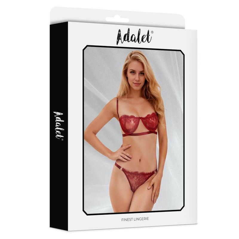 ADALET LINGERIE - MIA SET 2 PCS. BURGUNDY