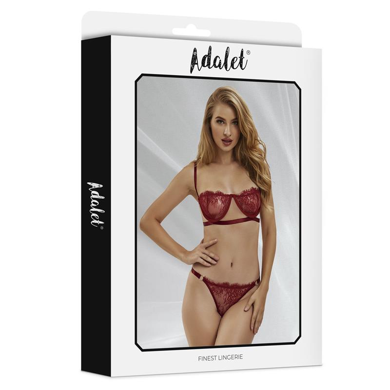 ADALET LINGERIE - MIA SET 2 PCS. BURGUNDY