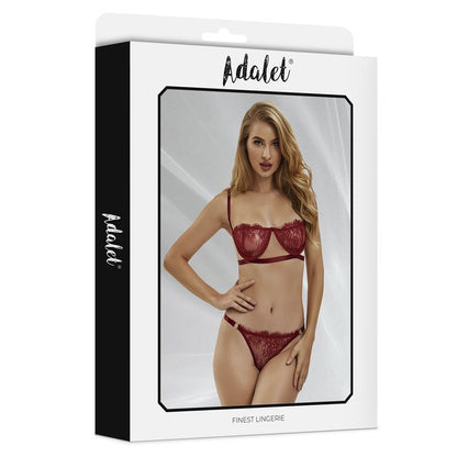 ADALET LINGERIE - MIA SET 2 PCS. BURGUNDY