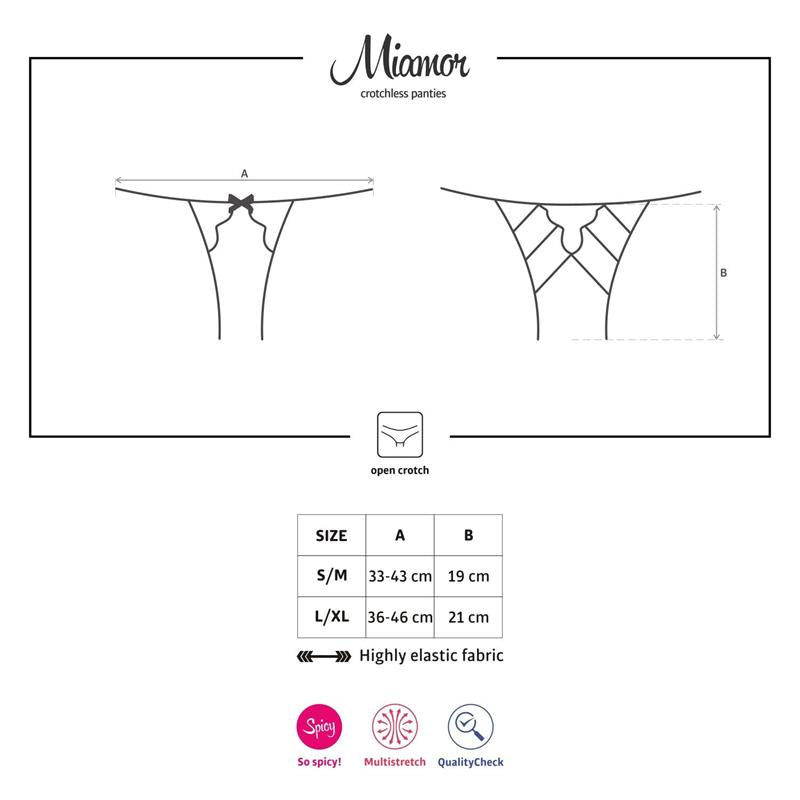 OBSESSIVE - MIAMOR CROTCHLESS PANTIES