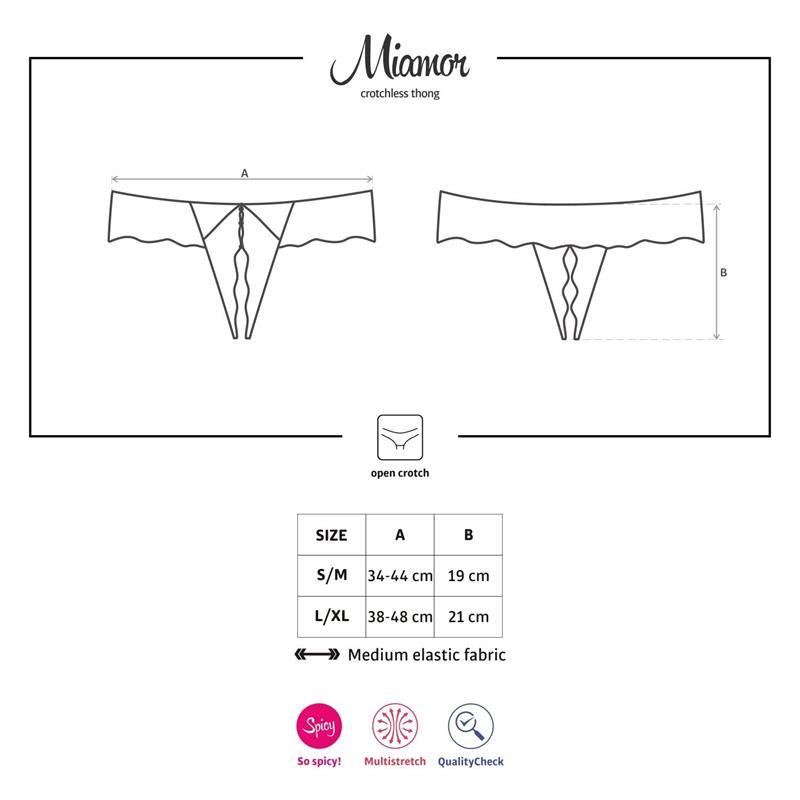 OBSESSIVE - MIAMOR CROTCHLESS THONG