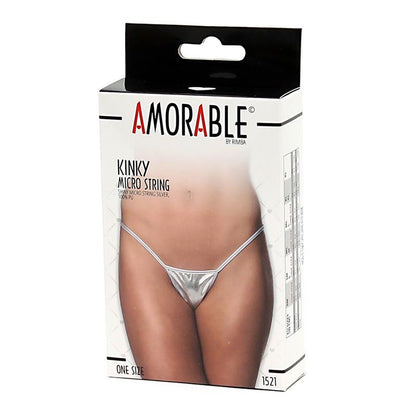 AMORABLE - MICRO THONG SILVER PLATED ONE SIZE