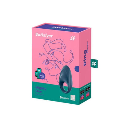 SATISFYER - MIGHTY ONE VIBRATING RING WITH APP BLUE