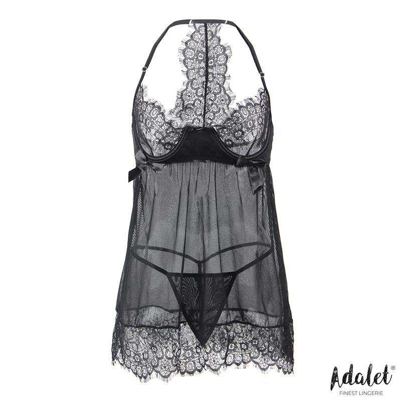 ADALET LINGERIE - MILA BREAST ADJUSTABLE BABYDOLL AND THONG