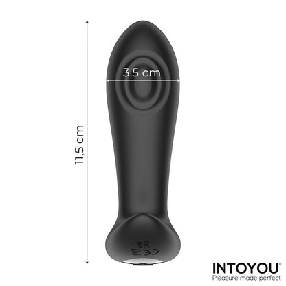 INTOYOU - MILTON DUAL TAPPING ANAL PLUG WITH REMOTE CONTROL