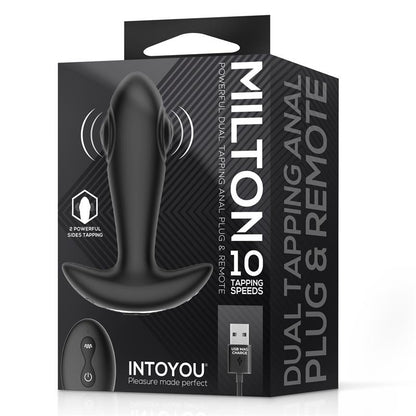 INTOYOU - MILTON DUAL TAPPING ANAL PLUG WITH REMOTE CONTROL