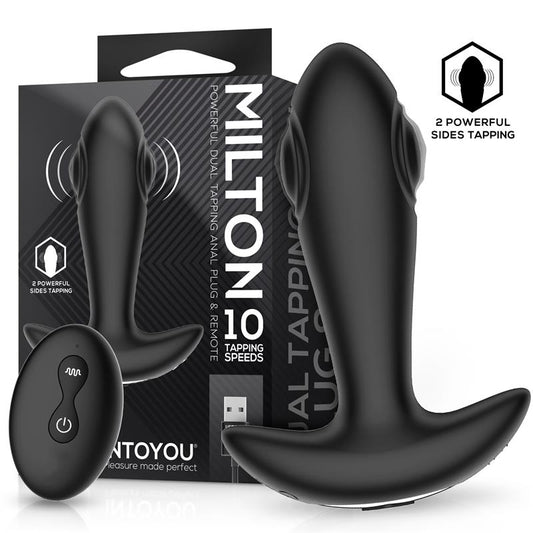 INTOYOU - MILTON DUAL TAPPING ANAL PLUG WITH REMOTE CONTROL