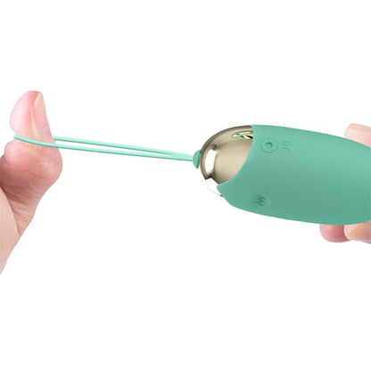 PRETTYLOVE - MINA VIBRATING EGG WITH DIGITAL SCREEN REMOTE CONTROL GREEN