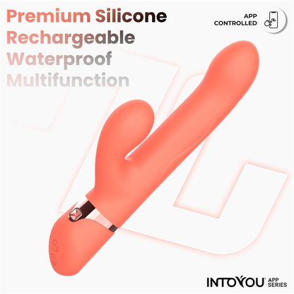 INTOYOU APP SERIES - MINDY VIBE WITH UP AND DOWN BEADS RING, FINGER AND PULSATION WITH APP