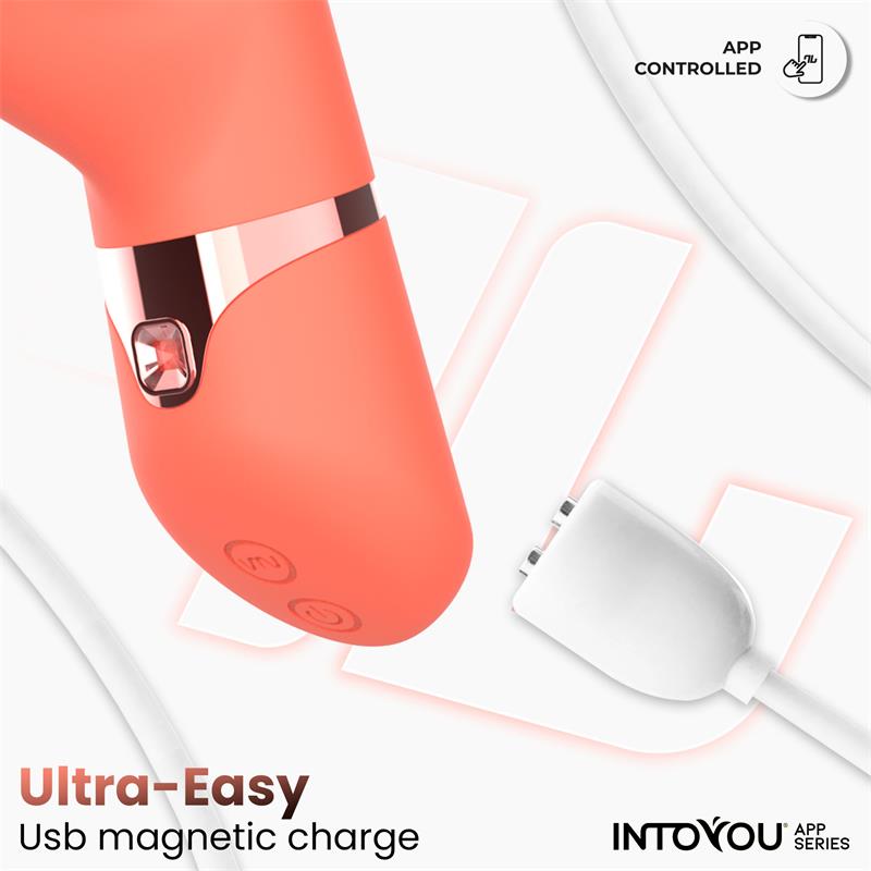INTOYOU APP SERIES - MINDY VIBE WITH UP AND DOWN BEADS RING, FINGER AND PULSATION WITH APP