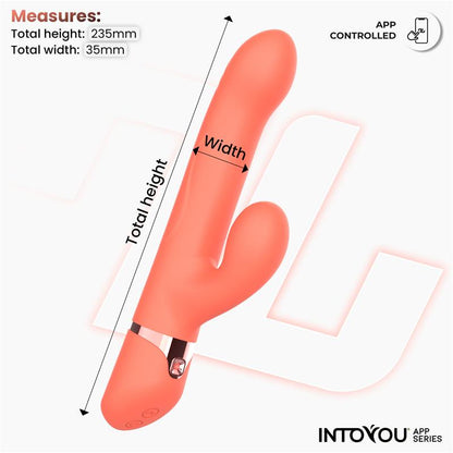 INTOYOU APP SERIES - MINDY VIBE WITH UP AND DOWN BEADS RING, FINGER AND PULSATION WITH APP