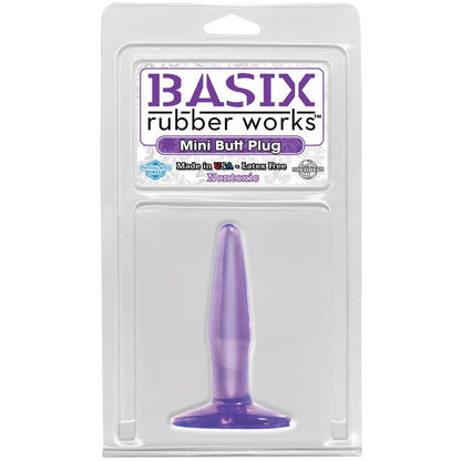 BASIX RUBBER WORKS - MINI BUTT PLUG PURPLE