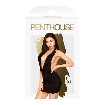 PENTHOUSE - MINI DRESS HEART ROB BLACK