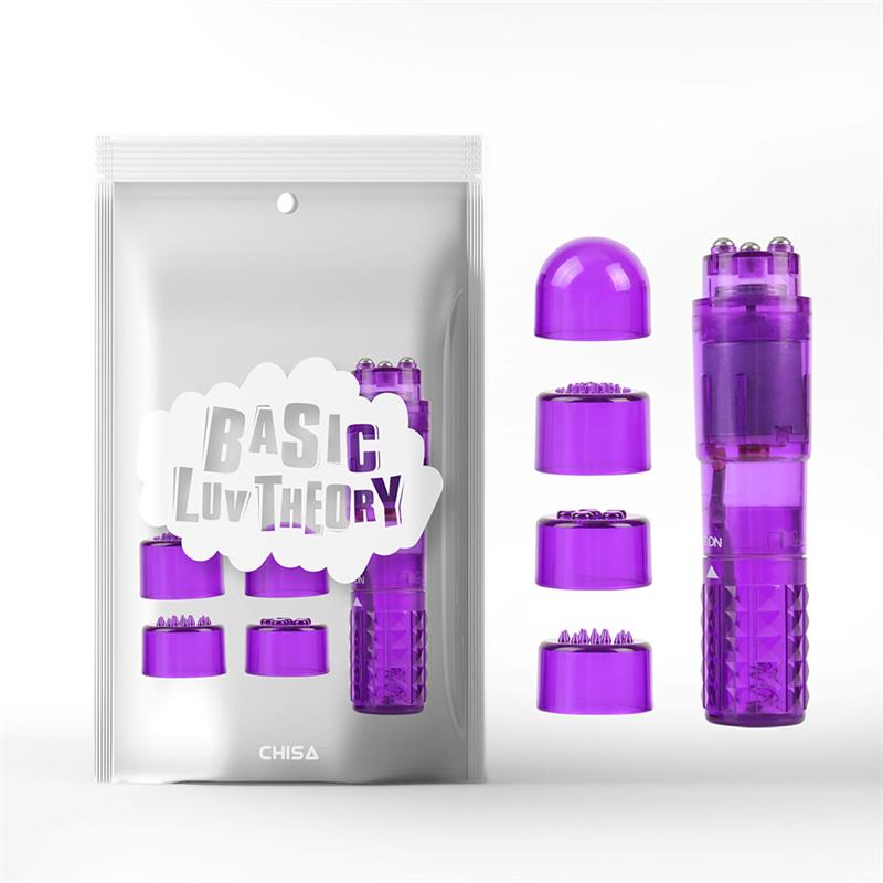 CHISA - MINI MASSAGER 3 HEADS PURPLE