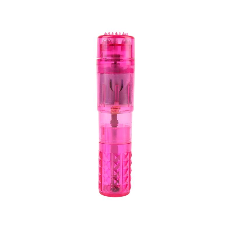 CHISA - MINI MASSAGER WITH 3 HEADS PINK